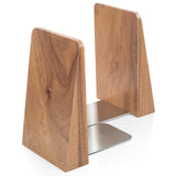 DRELIFAM Walnut Book Ends Heavy Duty Handmade Bookends for Shelves Book Ends Decorative to Hold Heavy Books (Walnut Wood Large) DRELIFAM