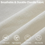 88''Cloud Boneless Sectional Couch, Modular Sectional Sofa Deep Seat, Upholstered Convertible Comfy Loveseat Chenille Memory Foam Sofa Couches for Living Room, Beige WUTUTUEE