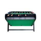 KICK Triplex 55″ Telescopic Rods 3-in-1 Swivel Multi Game Table (Black) - Combo Game Table Set - Billiards, Air-Hockey and a Foosball for Home, Game Room, Friends and Family! KICK