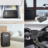 TENAMIC Pistol Safe, Portable Travel Gun Safe, Solid Steel Handgun Lock Box for Home, Gun Safes for Car, Black Tenamic