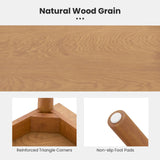 Giantex Wood Dining Bench, Entryway Bench w/Solid Rubber Wood Legs, 660 LBS Weight Capacity, Shoe Changing Bench, 55" Porch Bench for Living Room, Bedroom, Indoor & Outdoor Use (1, Natural) Giantex