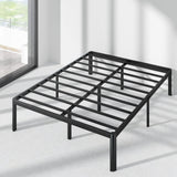 ZINUS Van 16 Inch King Metal Platform Bed Frame, Steel Slat Support, No Box Spring Needed, Easy Assembly, Black Zinus
