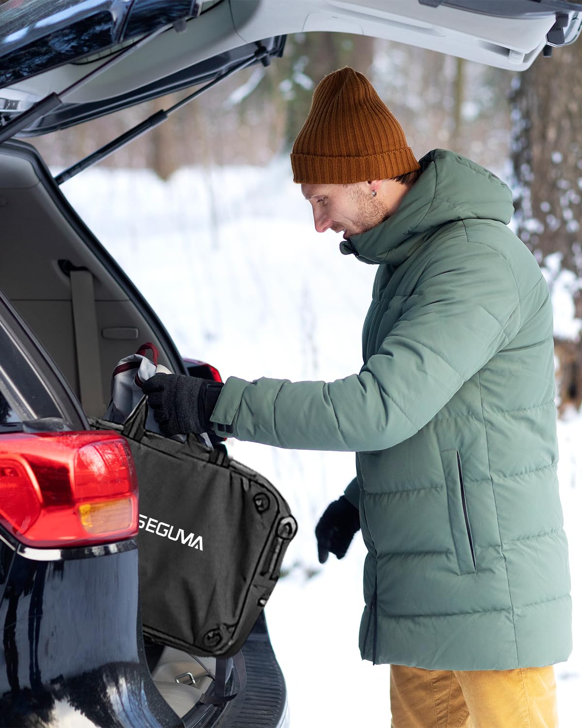 Portable Level 1/2 EV Charger for Tesla, 16A Electrical Tesla Car Mobile Charger 25FT Extension Cable with 240V NEMA 6-20 Plug, 120V NEMA 5-15 Adapter, NACS Home Wall Connector for Tesla Model-Y/3/S/X SEGUMA