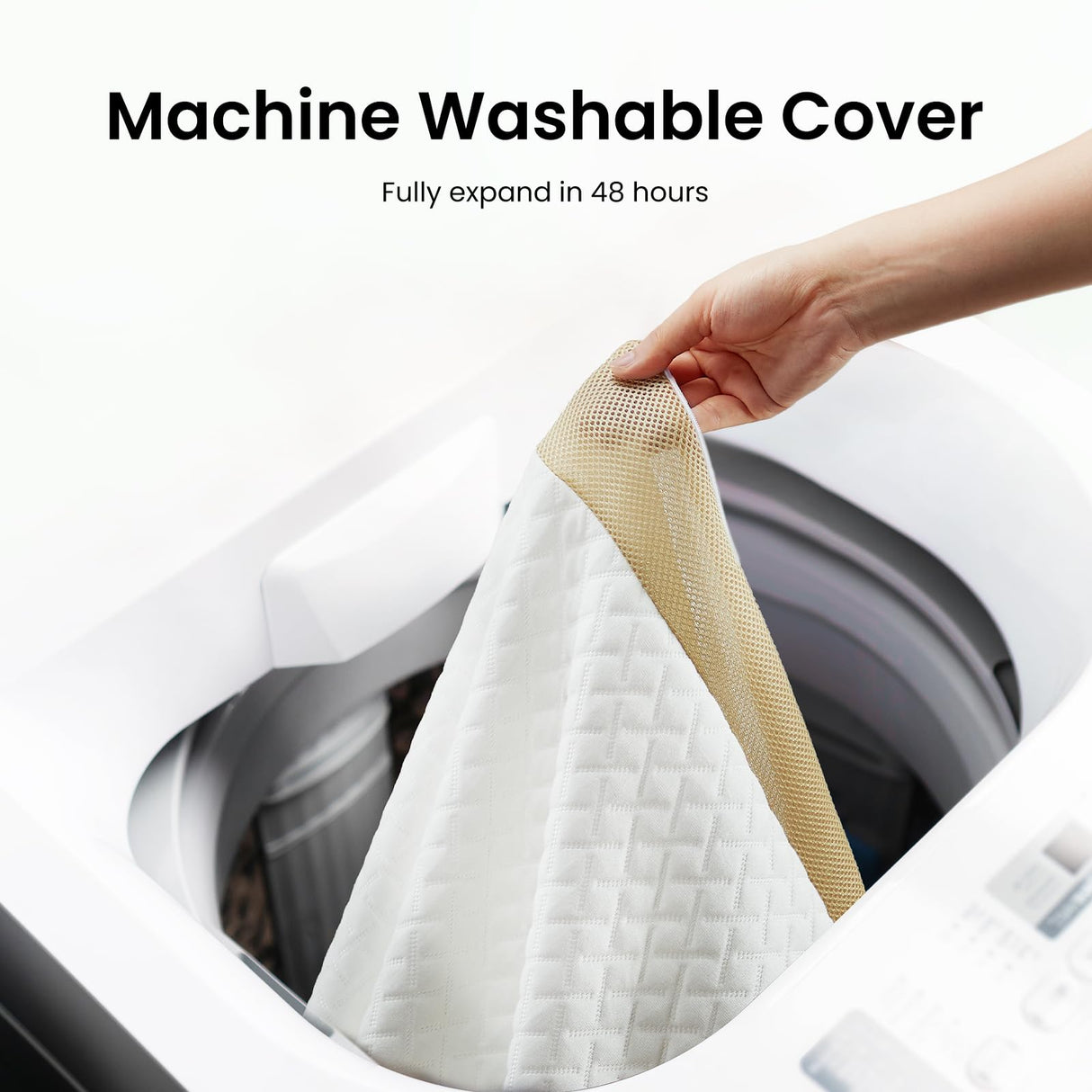 Marsail Queen Size Memory Foam Mattress Topper, 3 Inch Cooling Gel Infused with Soft Cover, CertiPUR-US and Oeko-TEX Certified, Sofa, RV, Camping Marsail