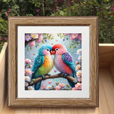 wavaiov 5D Diamond Painting Kits for Adult Beginners, Two Birds on a Branch Diamond Art Kits,DIY Full Drill Floral Diamond Dot Gem Art for Home Decor 11.8 x 11.8 Inch wavaiov