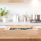 JISHSHAY Diamond Art Serving Tray Diamond Painting Food Tray Gem Art Serving Platter Gem Painting Mosaic Kits for Adults DIY Kits for Adults, with Wood Handle 20×30cm/7.87×11.81in, Wolf JISHSHAY