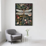 AIBOERL Retro Dragonfly Diamond Art Kits for Adults,Dragonfly 5D Diamond Painting Kits for Adults Beginners, DIY Full Round Drill Diamond Dot Painting Gem Art Kits for Adult, Home Wall Decor 12x16Inch AIBOERL