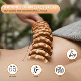 pumedic Wood Therapy Massage Tools 16-in-1 Lymphatic Drainage Massager Maderoterapia Kit Therapy Tools for Body Sculpting Muscle Pain Relief Lymphatic Drainage Women Face Wood Roller Massager Tools pumedic