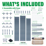 Carport for Vehicle Acepic Carport 10x20ft Heavy Duty Carport Features Roll-up Windows & Doors, Portable Garage with UV Resistant Waterproof All-Season Tarp for Car, Truck, Boat Acepic