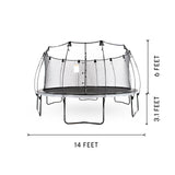 SKYWALKER TRAMPOLINES Epic Series 14 FT Round Outdoor Trampoline for Kids and Adults with Enclosure Net, Padded Spring Cover, ASTM Approval, 1600 LBS Weight Capacity Skywalker Trampolines