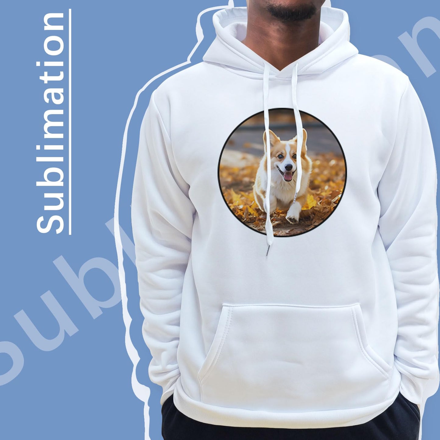 LaiHiulaan Sublimation Hoodies Blanks Men 100 Polyester hoodie for Sublimation White Hoodie Wholesale for Printing