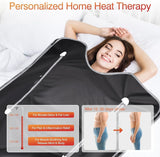 UMIXGENE Infrared Sauna Blanket-Sauna Blanket for Home Use, Portable Design for Relaxation and Detoxification Highest 176℉, 20-60 Minutes Timer, 6 ft x 2.65 ft（Onyx Black） UMIXGENE