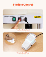 VEVOR 14in/35cm Pottery Wheel for Adults, 0-6in Lift-Table 450W Professional Pottery Kit with Foot Pedal Detachable Basin DIY Art Clay Potter's Wheel for Kids Adults Beginners at Home Pottery, White VEVOR