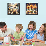 NEGEKFKX 3 Pack Faith,Hope,Love Diamond Art Kits for Adults Beginners,Diamond Painting Kits for Adults,5D Full Drill DIY Diamond Dot Gem Art Kit Wall Home Decor Arts Craft 12x16-12x12 inch NEGEKFKX