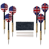 TG Dartboard Cabinet Set with Realistic Walnut Finish, brown, (15-DG910) Trademark Games