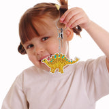 MTLEE 8 Pcs Diamond Art Keychains Kids Arts and Crafts 5D Diamond Art Kits Gem Keychains for Boys Girls Ages 8-12 DIY Gift Birthday Party(Ocean Style) MTLEE