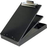 Saunders Metal Clipboard with Storage, Legal Size Heavy Duty Contractor Grade Clipboard, Recycled Aluminum Dual Storage Form Holder with High Capacity Clip, Assembled in USA, Black Cruiser-Mate Saunders
