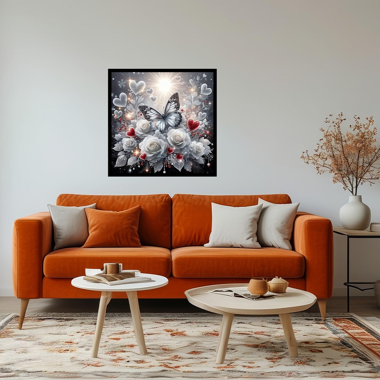 JYXSJYYD 5D DIY Insect Diamond Art Kits for Adults,Butterfly Diamond Paintings Kits for Beginners,Paint by Diamonds Dot Full Drill Gem Art Crafts,Home Wall Decoration 13.8x13.8 Inches. JYXSJYYD