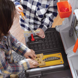 Step2 Big Builders Pro Kids Workbench, Indoor/Outdoor Tool Bench for Children, Interactive Play with Sounds, Made of Durable Plastic, Includes 45 Piece Toy Accessories, For Toddlers 3+ Years Old Step2