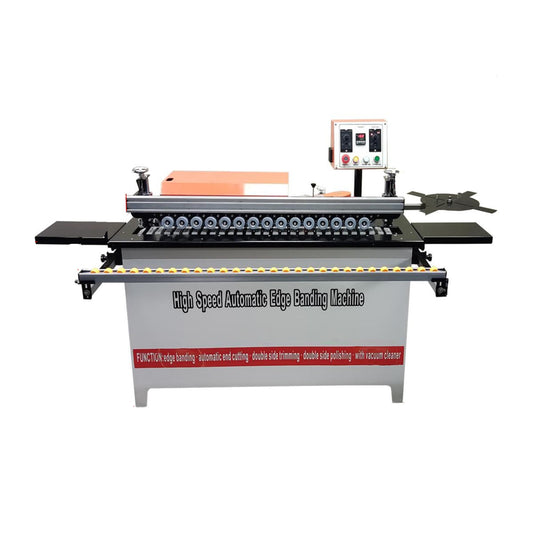 YUCHENGTECH High-speed Automatic Edge Bander Banding Machine 0~10m/min Woodworking Edge Bander Banding Machine Double Sided Gluing Automatic Feed/Break Belt Straight EX237 (110, Volts)