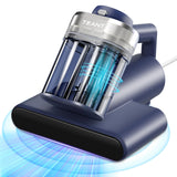 Mattress Vacuum Bed Vacuum Cleaner with 253.7nm UV-C Light, 600W & 16Kpa Strong Suction,33000 RPM/Min Tapping, HEPA Filter,149℉ Heat & Ultrasonic & Anion Handheld Vacuum for Bed and Pet Teant