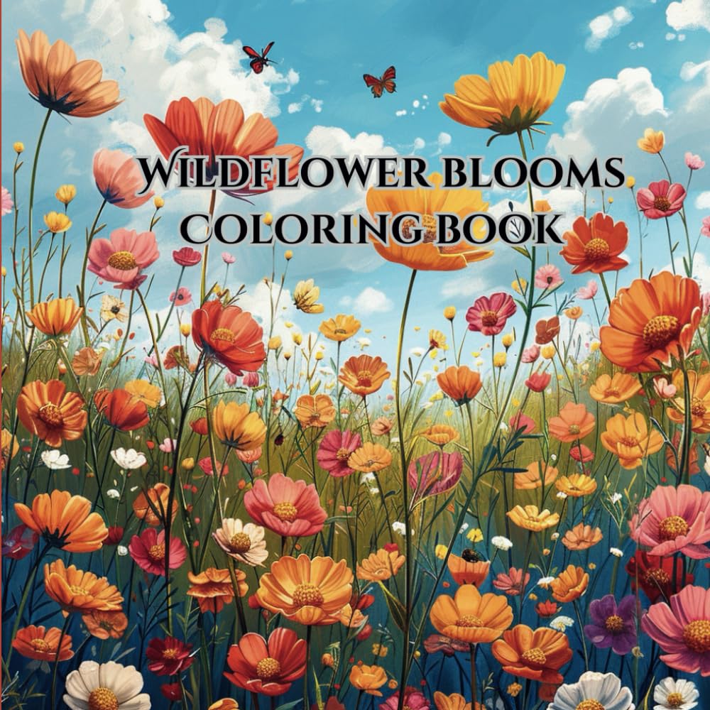 Coloring Book: Wildflower Blooms Majosta