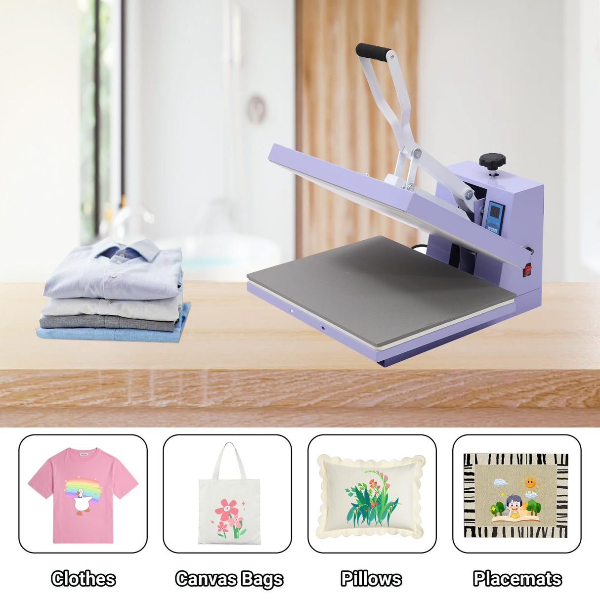 16x20 Inch Slide Out Heat Press Machine, Shirt Heat Press Machine with Digital Display & 2 Layer Insulation Cotton, Sublimation Printer, DTF Transfers, Temp Control, for T Shirts Pillows Bags & DIY Festisoul