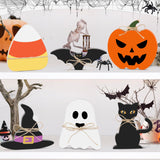 6PCS Halloween Wood Signs, Halloween Tiered Tray Decor, Halloween Decor, Halloween Git For Her, Halloween Day Shelf Personalized Decor, Mantle Decor, Farmhouse Tiered Tray Decor Aiolpy