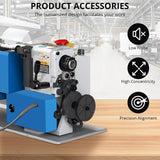 Metal-Lathe-Machine Threading Turning Drilling - Metalworking Machine 550W Mini Metal Lathe 7" x 12" Benchtop with 3-Inch 3-Jaw Chuck Double Feed Tool Box and Dirll Euker