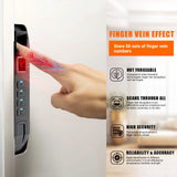 MAXSAFES Wall Gun Safe with Super Finger Vein Recognition Lock Electronic Hidden Safe with Removable Pegboard & Shelfs, Wall Safes Between the Studs for Handguns, Valuables, Home or Business MAXSafes