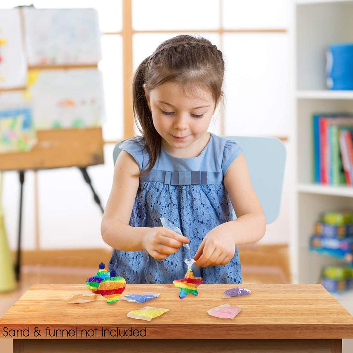 ArtCreativity Sand Art Bottle Necklaces Assortment for Kids, Bulk Pack of 60, Collection of Sand Art Craft Bottle Necklaces, Fun Party Supplies & Favors for Boys and Girls - Sand Sold Separately ArtCreativity