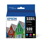 EPSON 232 Claria Ink High Capacity Black & Standard Color Cartridge Combo Pack (T232XL-BCS) Works with WorkForce WF-2930, WF-2950, Expression XP-4200, XP-4205 Epson