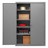 Durham Welded 14 Gauge Steel Heavy Duty Cabinet, JC-482478-4S-95, 700 lbs Capacity, 24" Length x 48" Width x 78" Height, 4 Shelves Durham