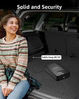 SOOWAY Car Gun Safe, Small Biometric Gun Safe for Handgun, Fingerprint Handgun Safe with 3 Ways Quick Access Pistol Safe for Travel, Nightstand Bedside SOOWAY