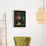 Retro Game Player Funny DIY 5D Diamond Painting Drawing Pictures by Number Kits, Cross Stitch Crystal Rhinestone Embroidery Paintings Pictures Arts Craft for Home Wall Decor B&MAVIS