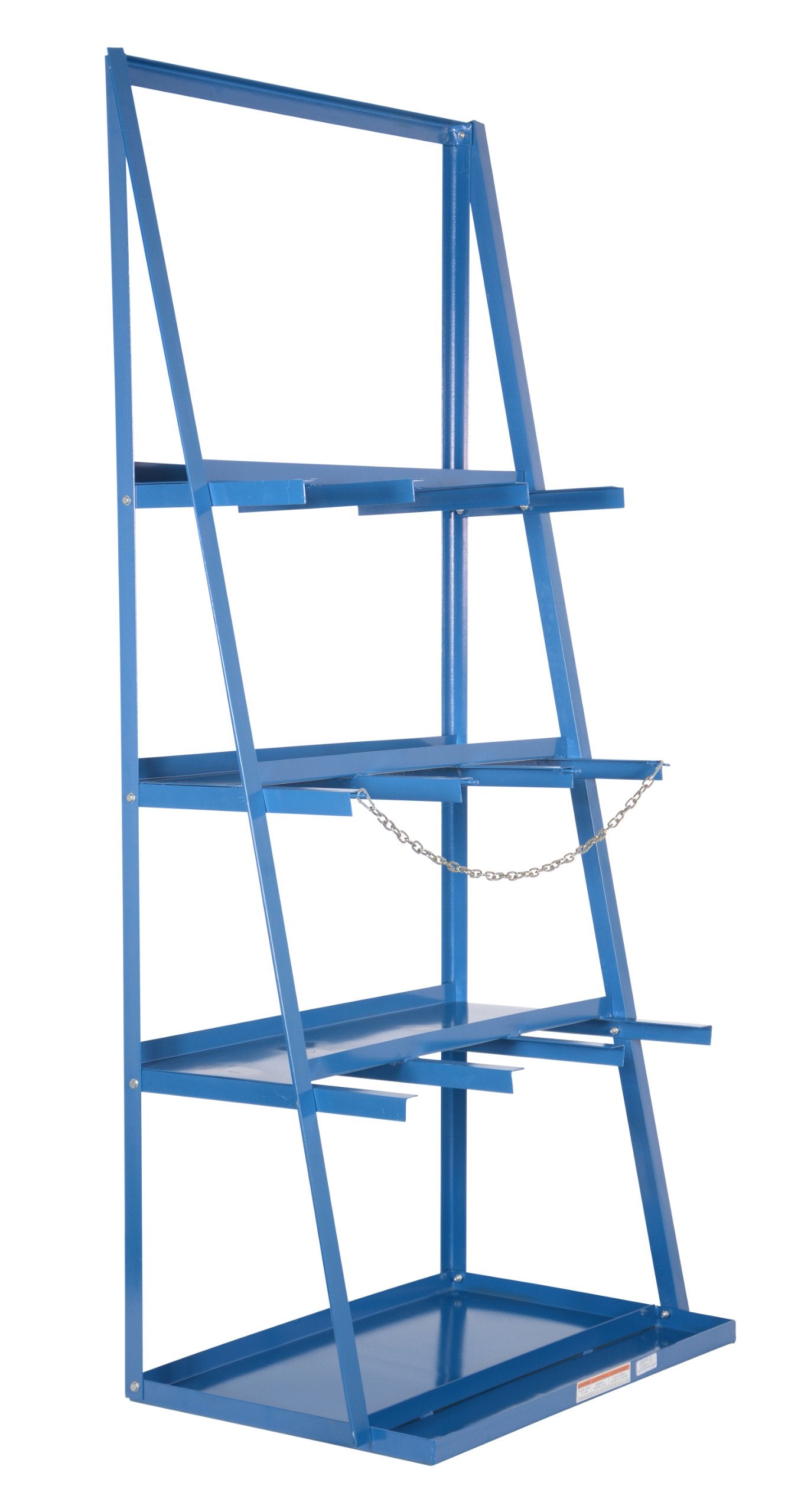 Vestil VBR-9 Steel Vertical Bar Rack 39.375 x 24.125 x 84 3,000 Lb. Capacity Blue - WoodArtSupply