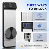 Gun Safe, 10-14 Biometric Gun Safe for Rifles and Pistols, Fingerprint Gun Cabinets for rifles and shotguns, Large Gun Safes for Home, Rifle Safe with Built-in Cabinet and Removable Rifle Rack KAER