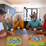 HUADADA Puzzle Sorting Trays, Plastic Jigsaw Accessory Up to 1500 Pieces, Stackable Organization Portable Sorter Holder, 7.8 x 7.8 inch (Pack of 6) HUADADA