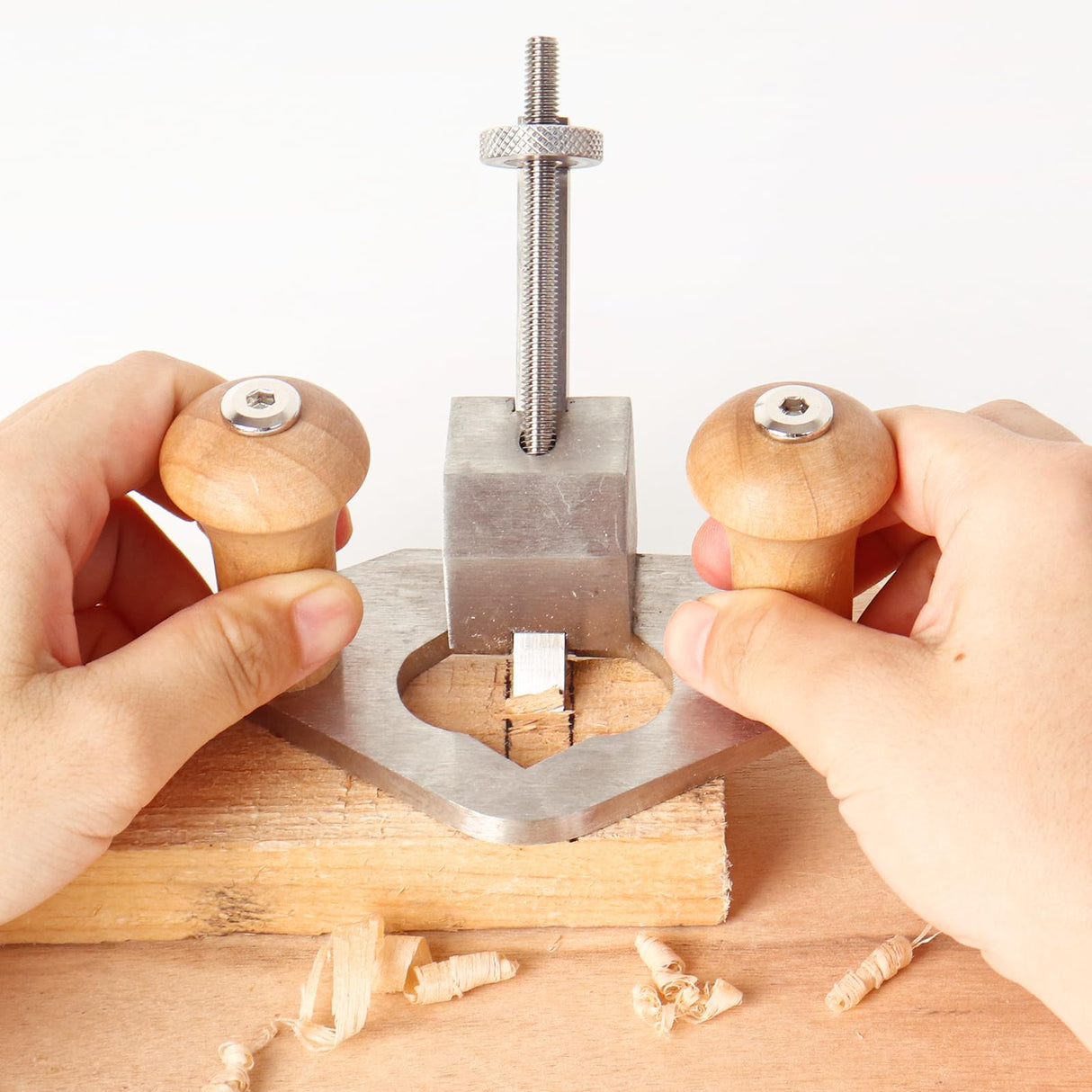 Router Plane Handheld Woodworking Tool - Adjustable Blade Hand Wood Planer, Stainless Steel Wood Shaver w/Depth Stop, High Configuration Hand Planer for Woodworking DIY Carpentry Industry Faazy