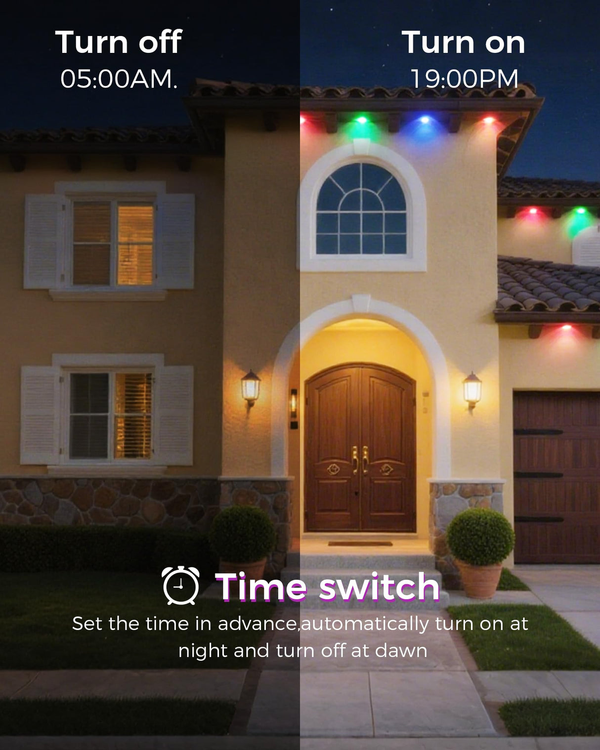 Permanent Outdoor Lights for House, 100ft Smart RGB LED Eave Lights Outdoor Decor with App/Remote Control, IP67 Waterproof Lighting with Multi Scene Modes for Halloween, Daily, Party, Holiday JarryStart