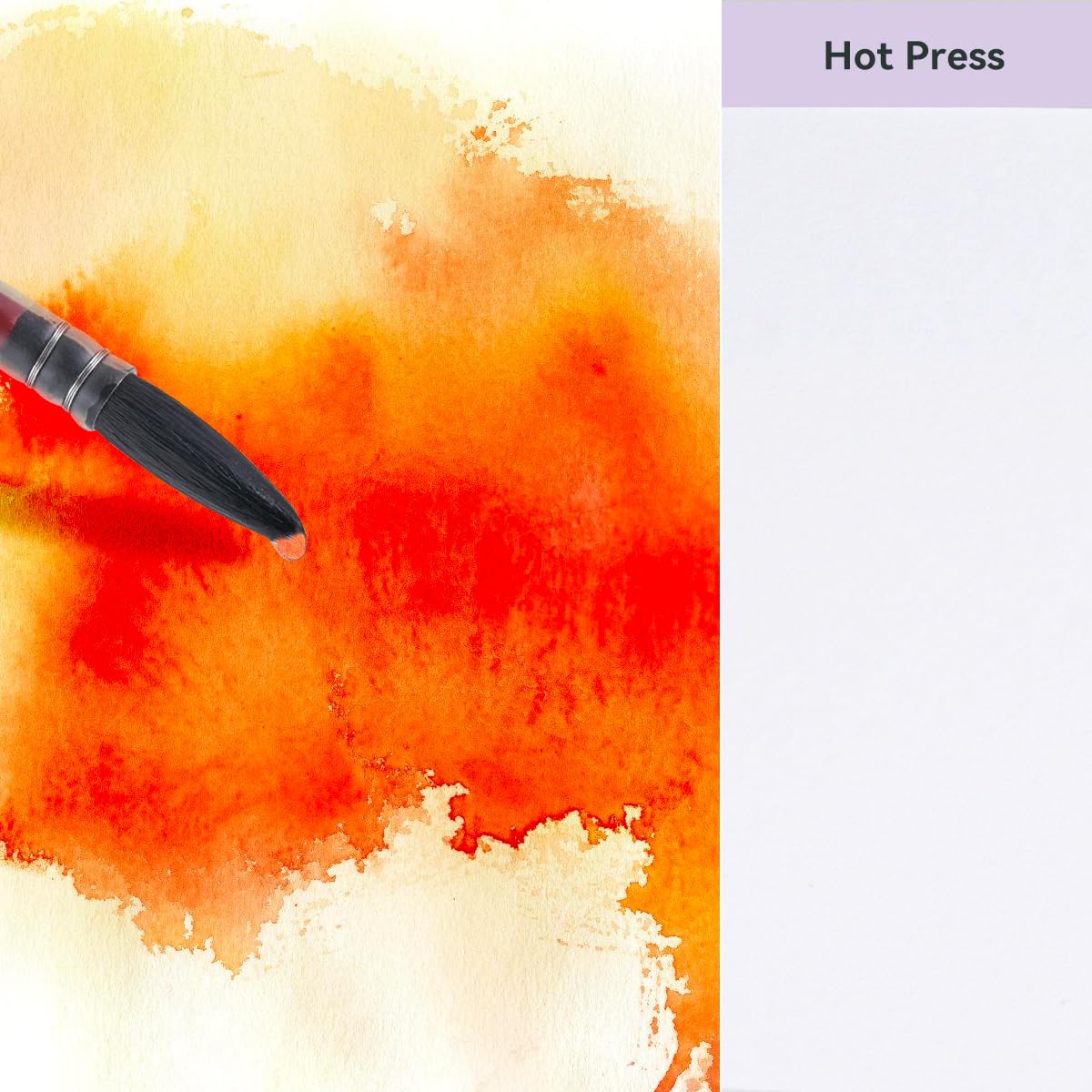 Lightwish Watercolor Sketchbook,100% Cotton Acid Free Watercolor Journal,300gsm/140lb Hot Press Watercolor Paper for Artists,Adults,Students,20 Sheets,9.25 * 6.3 Inches LIGHTWISH