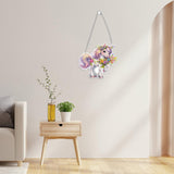 GHHKUD Hanging Diamond Painting Pendant Unicorn Ornament Kits - DIY Animal Decoration with Chain Diamond Art Hanging for Adults Kids, Double Sided Handmade Gifts for Holiday Decor GHHKUD
