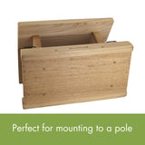 Woodlink Wood Bird Feeder with 2 Suet Cages, 5 lb. Capacity Woodlink