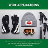 30 Pieces Sublimation Patches Fabric Iron-on Blank Patches 3 Shapes Repair Patches Sublimation Blank Hat Patch for DIY Crafts, Caps Clothes Shoes Bags Backpacks Uniforms (Black and White Frame) Waydress