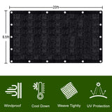 LOVE STORY 90% Sun Shade Cloth Black Mesh Tarp with Grommets 6.5 x 20FT Shade Cover for Greenhouse Patio Canopy Garden Pergola Dog House Chicken Coop LOVE STORY
