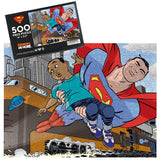 Superman Saves He Day 500 Piece Jigsaw Puzzle for Adults, 16" L X 21.5" W GRAPHICS & MORE