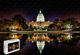 500 Piece Jigsaw Puzzle - Gorgerous Washington Dc Wood-Material,20.6 X 15.1 Inch Entertainment Toys for Adult Special Graduation PigBangbang