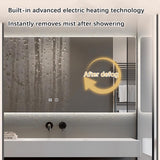 ZGNBSD Bathroom Vanity with Sink - Modern Floating Bathroom Vanity with Drawers & LED Smart Defog Mirror Cabinet - Solid Wood Bathroom Vanity - Wall Mount (A, 60 in) ZGNBSD