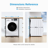 Midea 24 Inch Washer and Dryer Combo, All in One Washer and Dryer 2.7 cu.ft 26lbs, Ventless Washing Machine, Steam Care, Overnight Dry, 1400 RPM, 16 Cycles Front Load Washer, Full-Automatic, White Midea