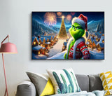 Apcufir Christmas Diamond Art Kits for Adults,Large Size Diamond Painting Kits Full Round Drills,Christmas Scenes and Fireworks Picture Crystal Rhinestone for Home Wall 28X16 inch Apcufir